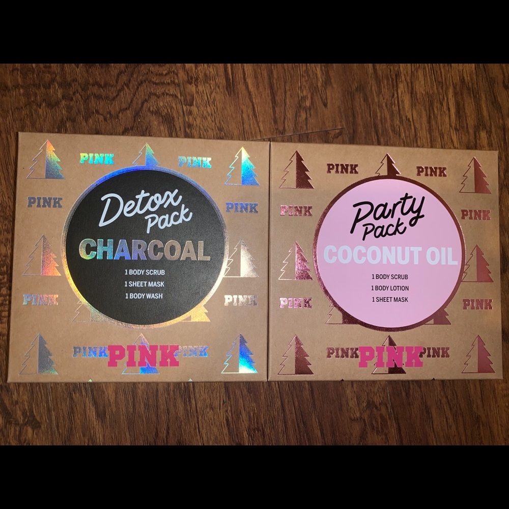 2 Pink Christmas gift sets
